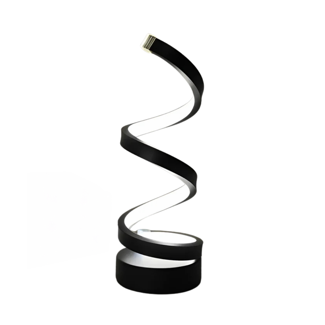 Contemporary Spiral LED Table Lamp 1-Light