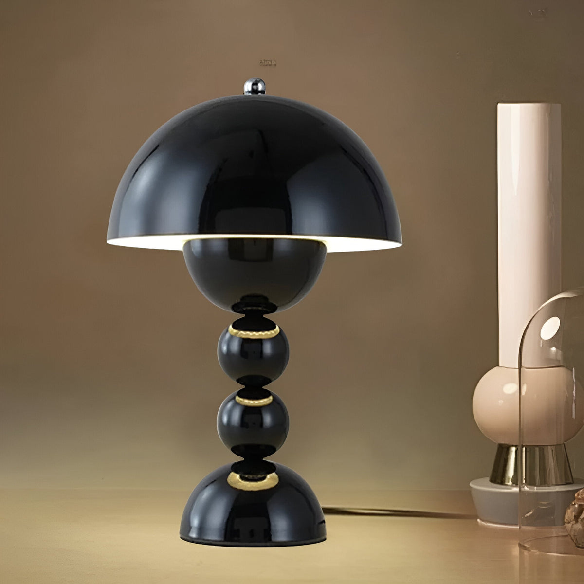 Contemporary Acrylic Stacked Sphere Table Lamp 1-Light