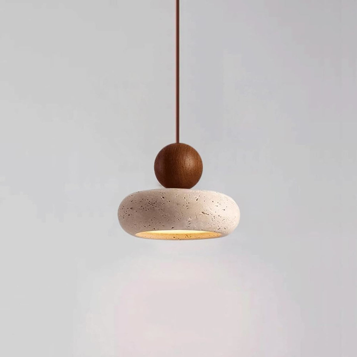 Modern Stone Pendant Light 1-Light