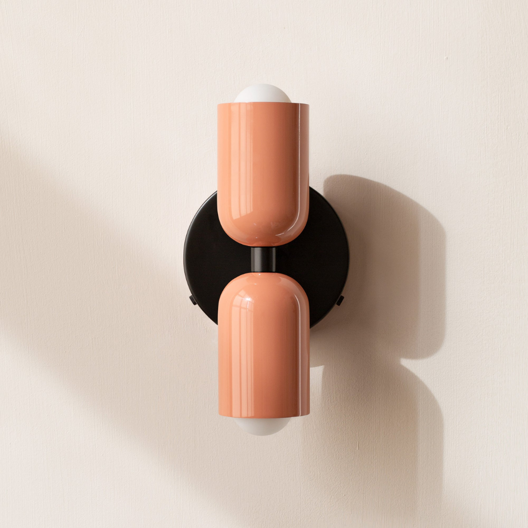 Contemporary Minimalist Cylinder Wall Sconce LED 2-Light
