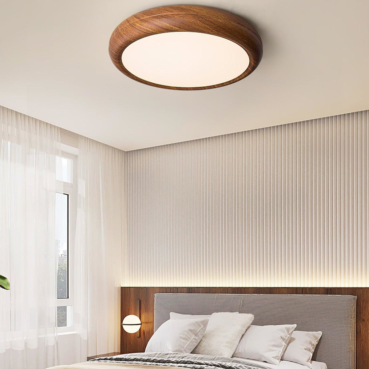 Scandinavian Iron Flush Ø30 Ceiling Light 1-Light