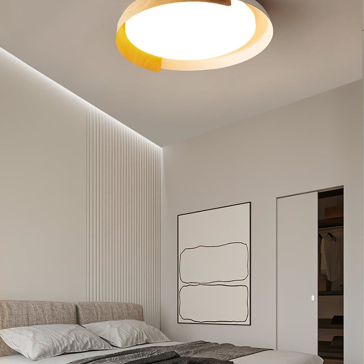 Modern Acrylic Flush Ø46 Ceiling Light 1-Light