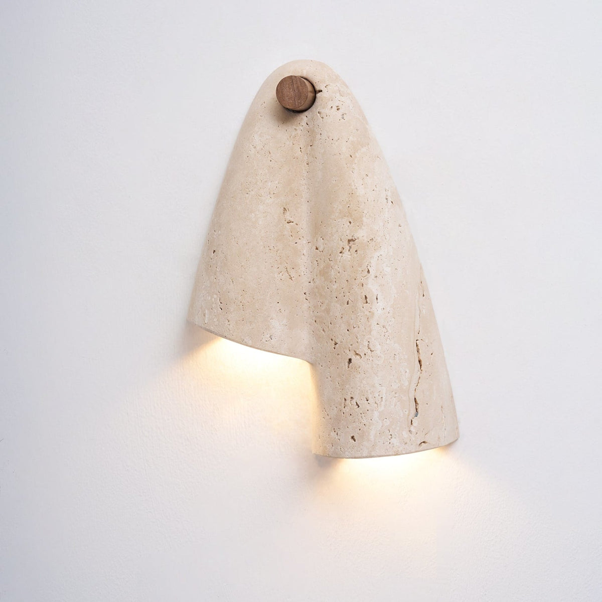 Modern Travertine Wall Light 2-Light
