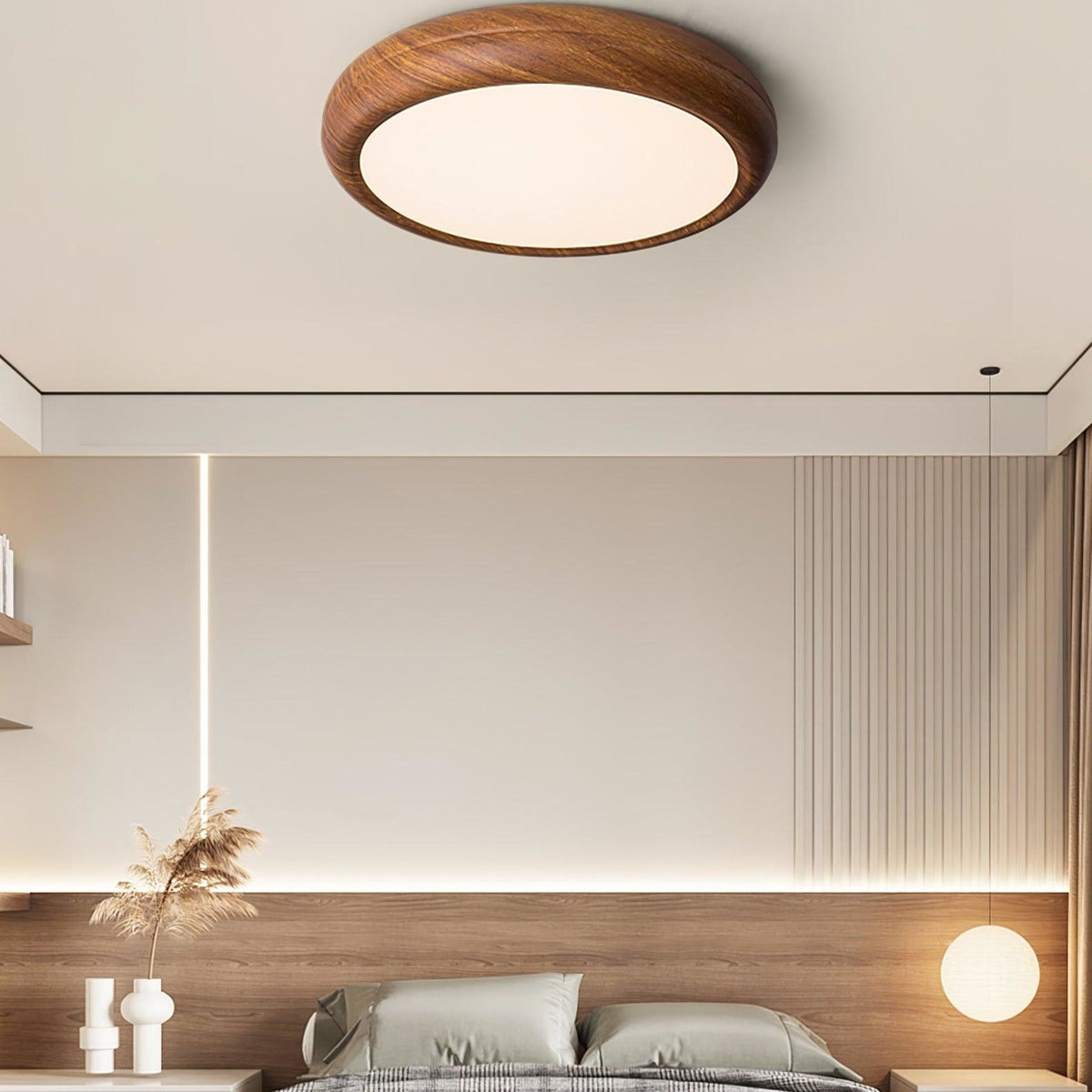 Scandinavian Iron Flush Ø30 Ceiling Light 1-Light
