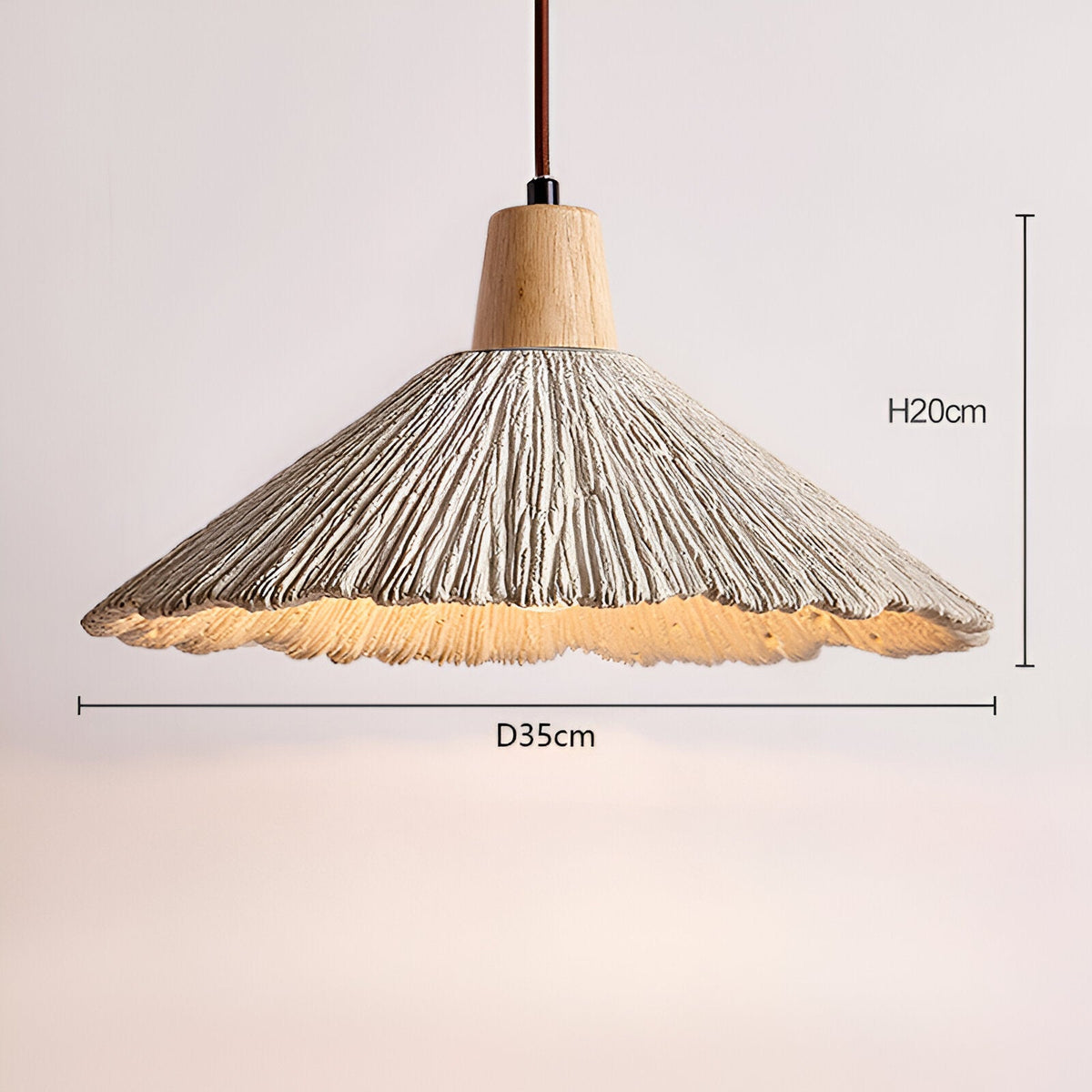 Wabi-Sabi Cement E27 Pendant Light 1-Light