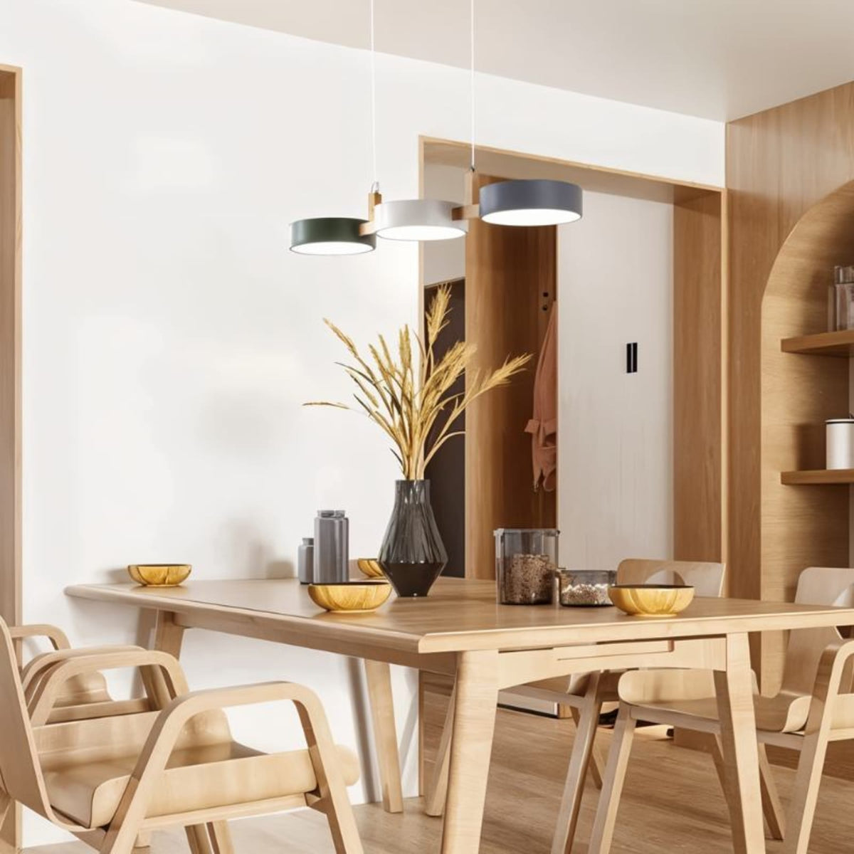Modern Iron Linear Pendant Light 1-Light