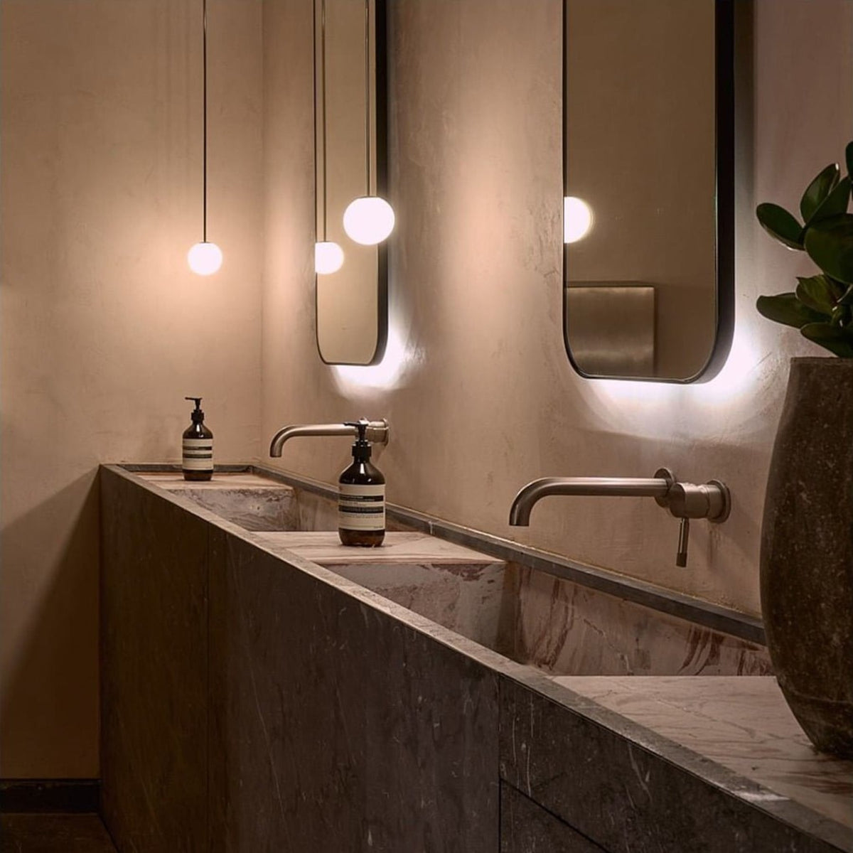 Modern Plastic Pendant Light 1-Light