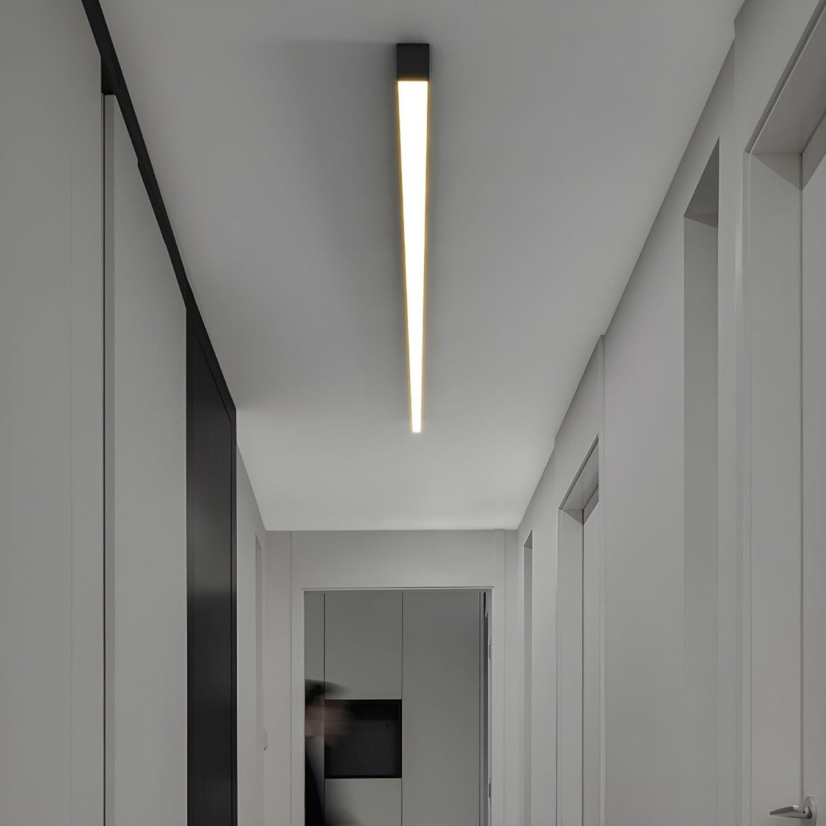 Minimalist Aluminium Linear Ceiling Light 1-Light