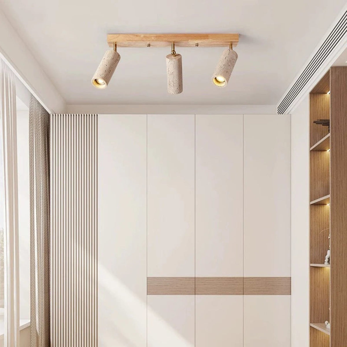 Modern Stone White Ceiling Light 1-Light