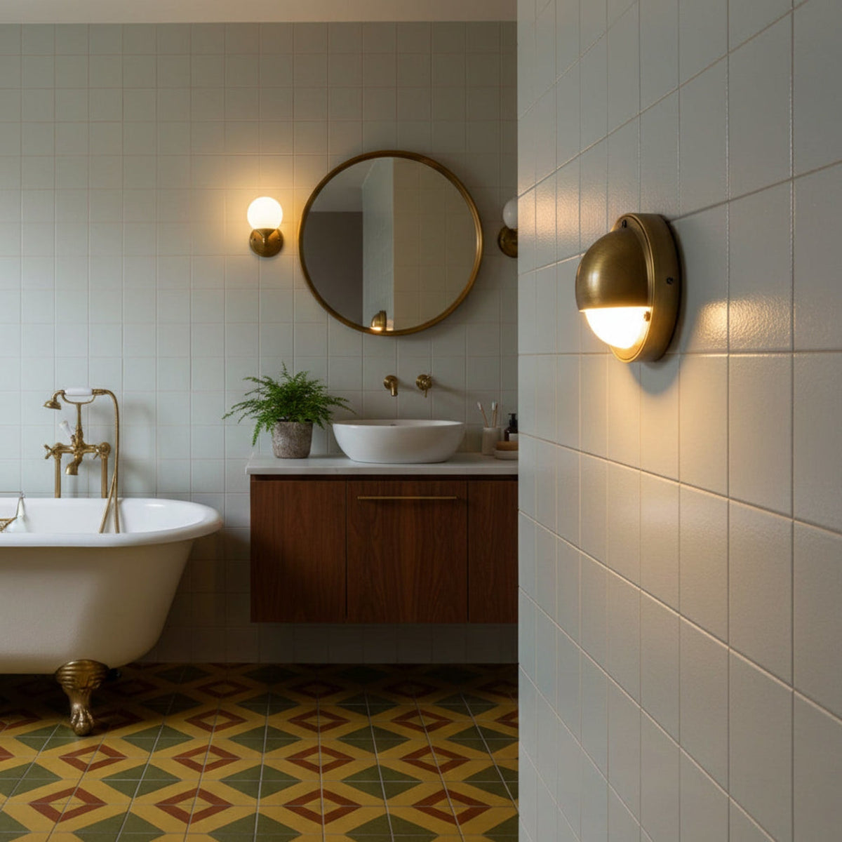 Modern Copper Dimmable Tri-Colour Wall Light 1-Light