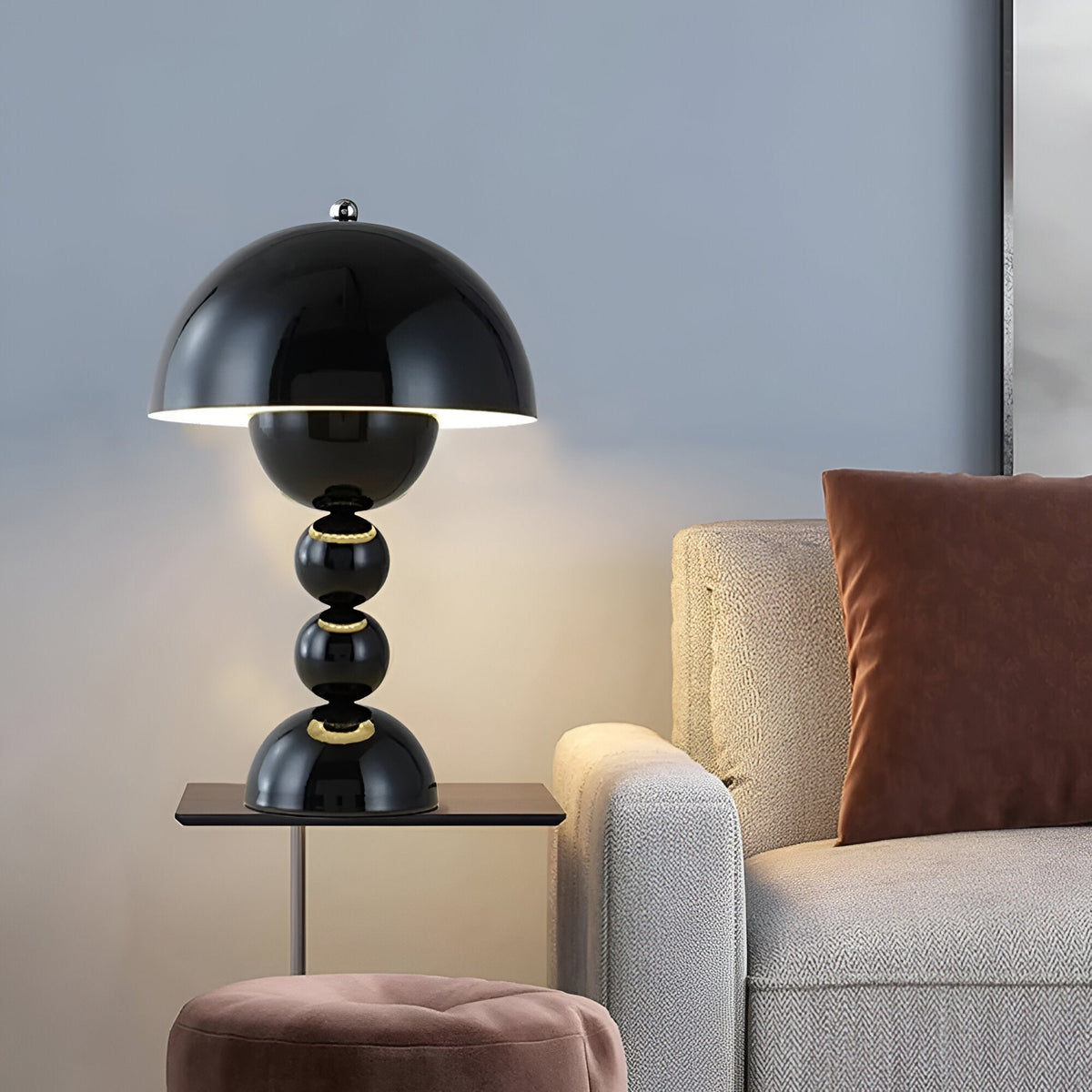 Contemporary Acrylic Stacked Sphere Table Lamp 1-Light