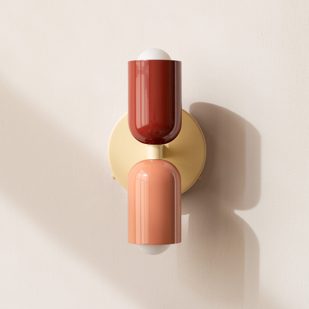 Contemporary Minimalist Cylinder Wall Sconce LED 2-Light