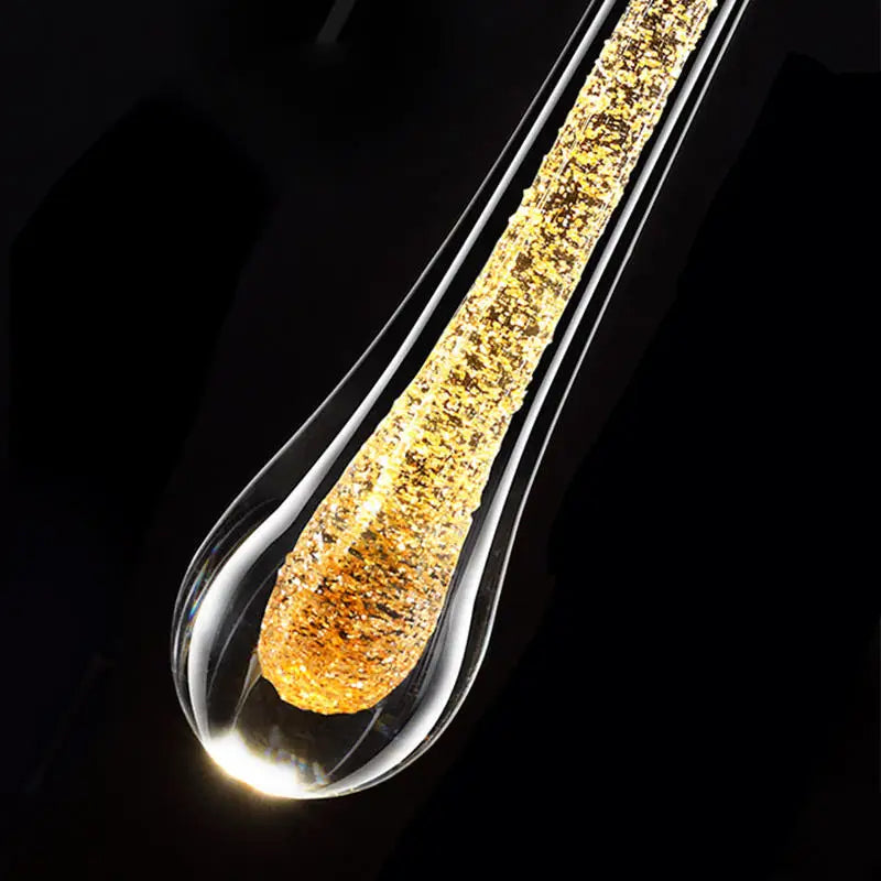 Contemporary Glass Raindrop LED Wall Sconce 1-Light