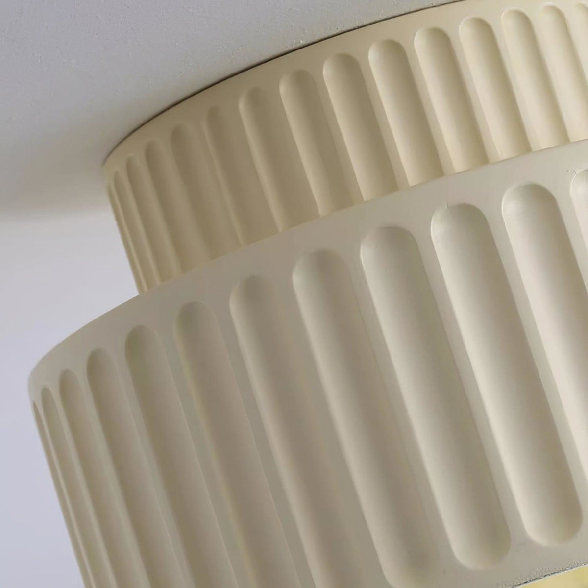 Modern Resin Semi-Flush Ceiling Light 1-Light