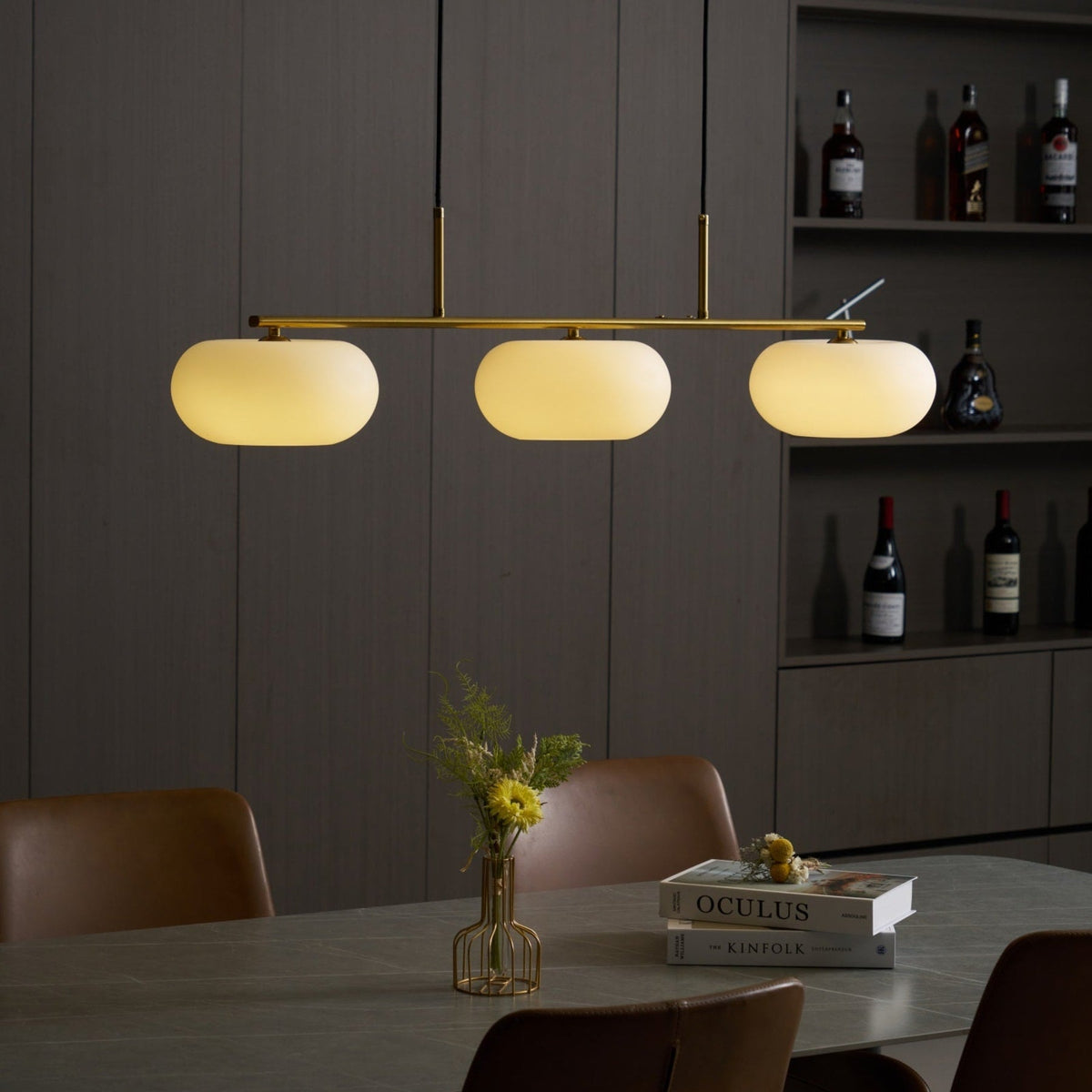 Modern Iron Tri-Colour Pendant Light 1-Light