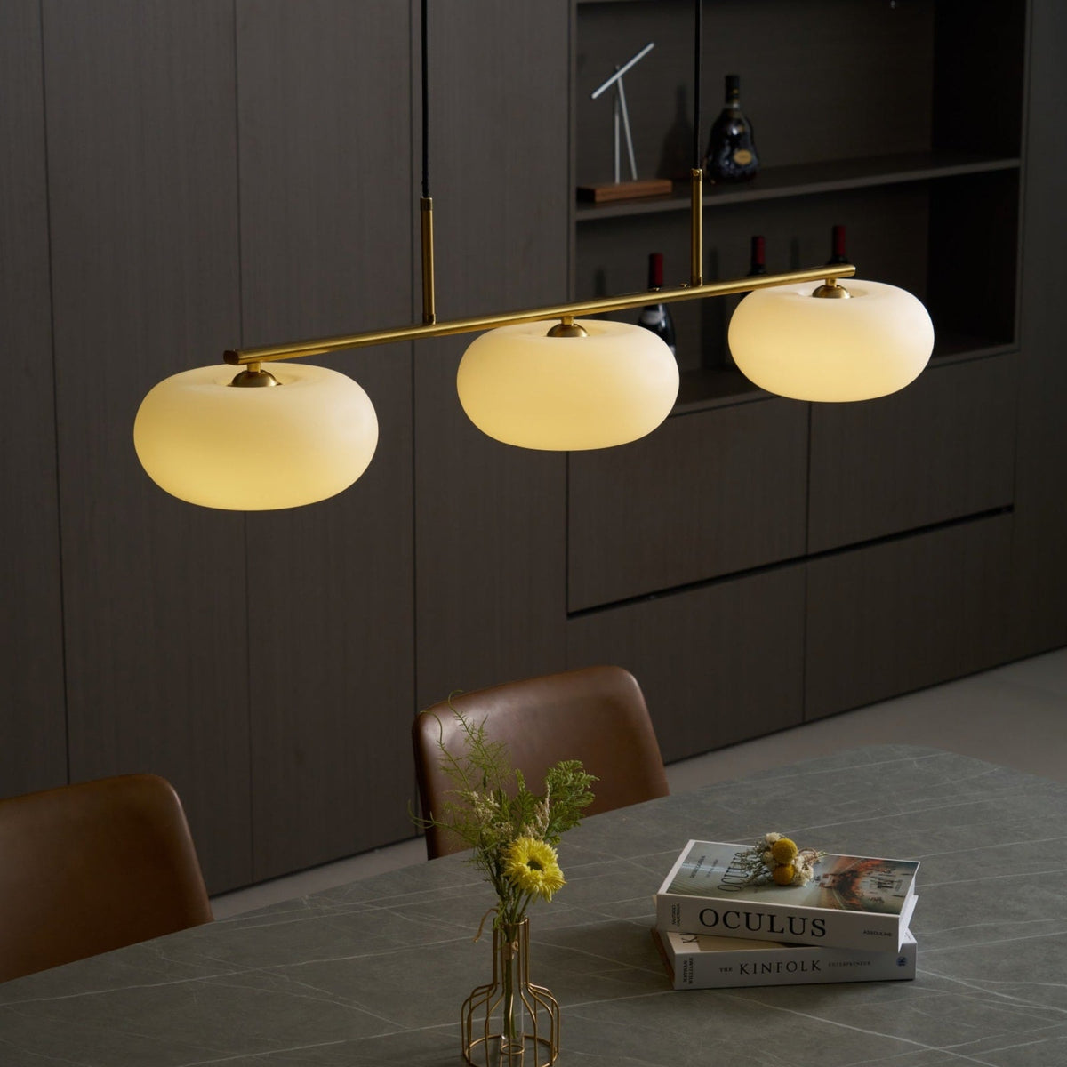 Modern Iron Tri-Colour Pendant Light 1-Light