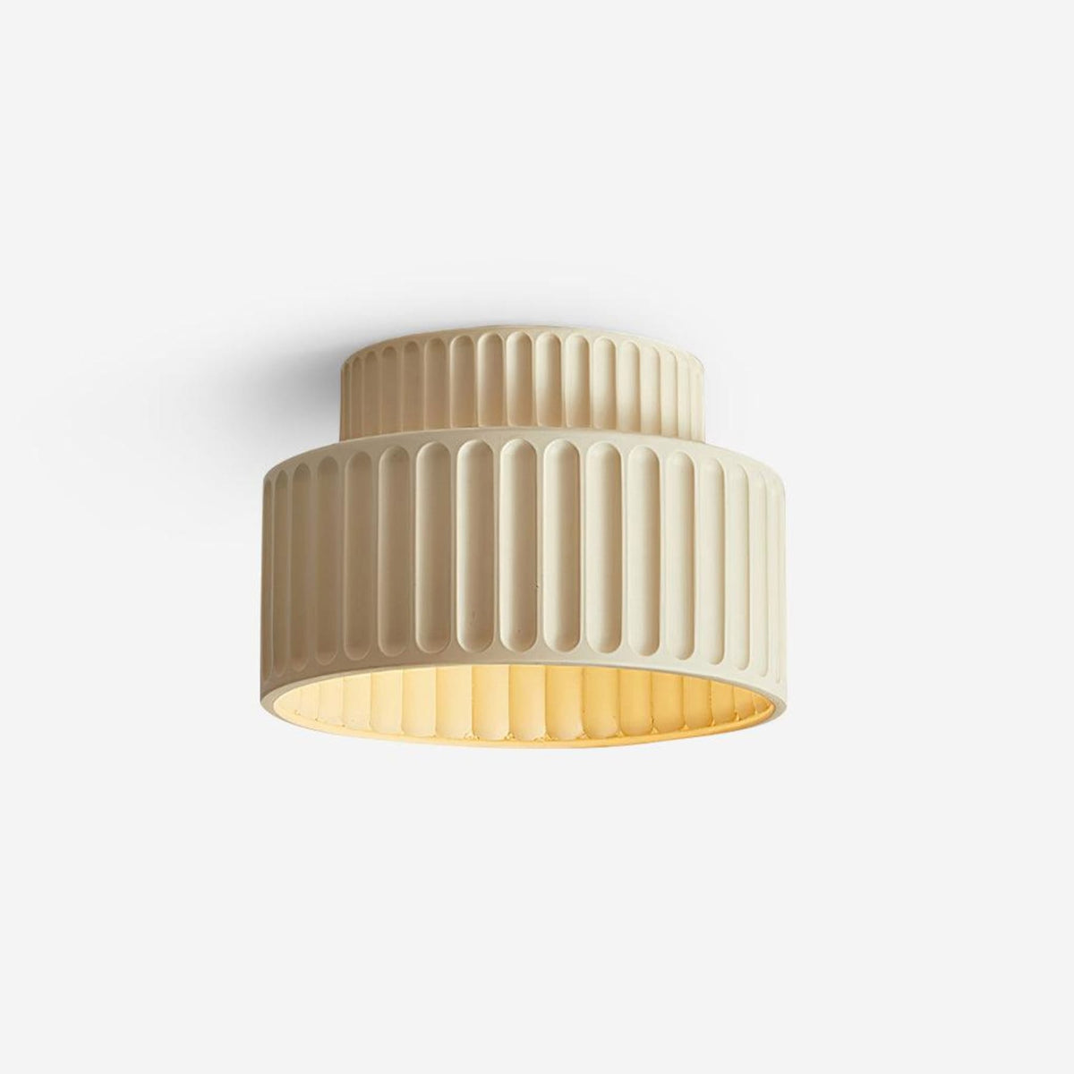 Modern Resin Semi-Flush Ceiling Light 1-Light