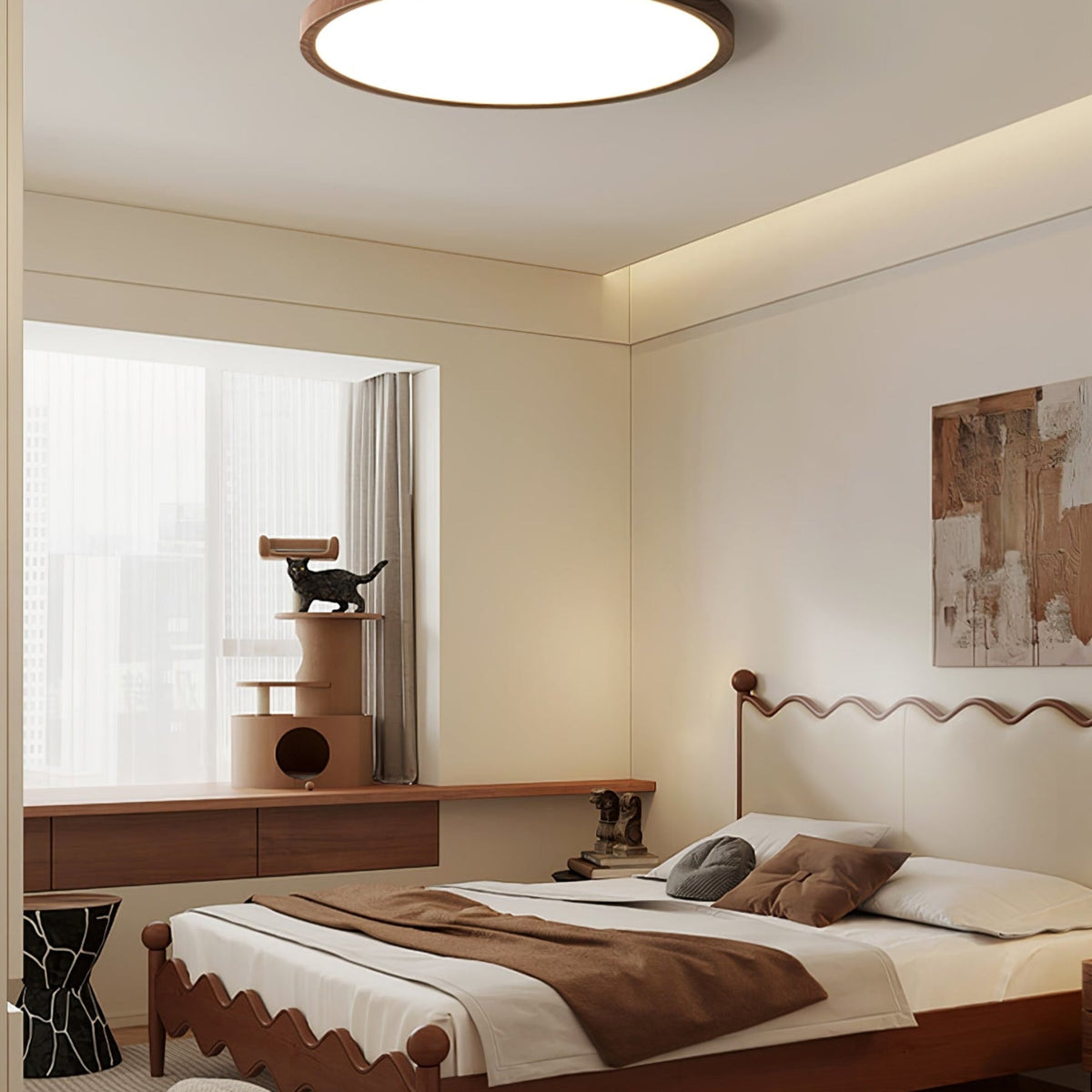 Minimalist Abs Slim Profile Ceiling Light 1-Light