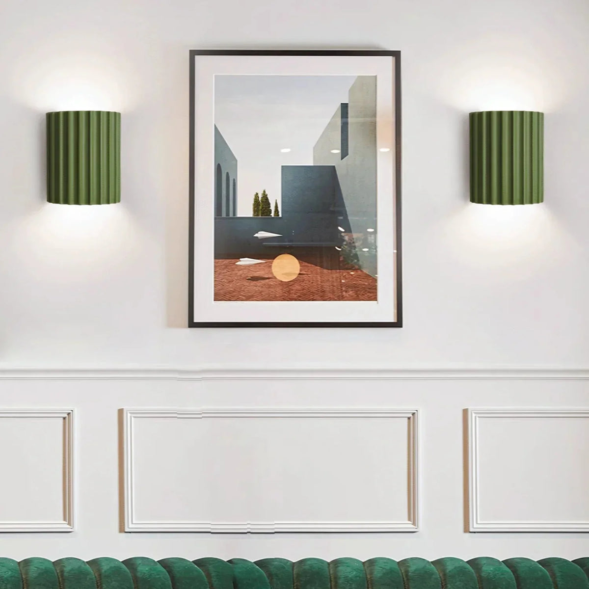 Nordic Resin Striped Wall Sconce LED 1-light