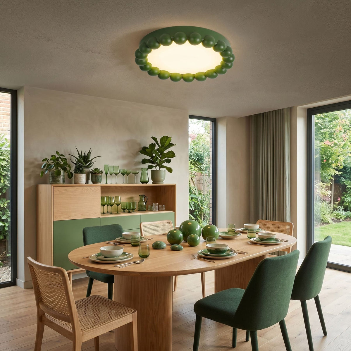 Modern Resin Flush Ceiling Light 1-Light