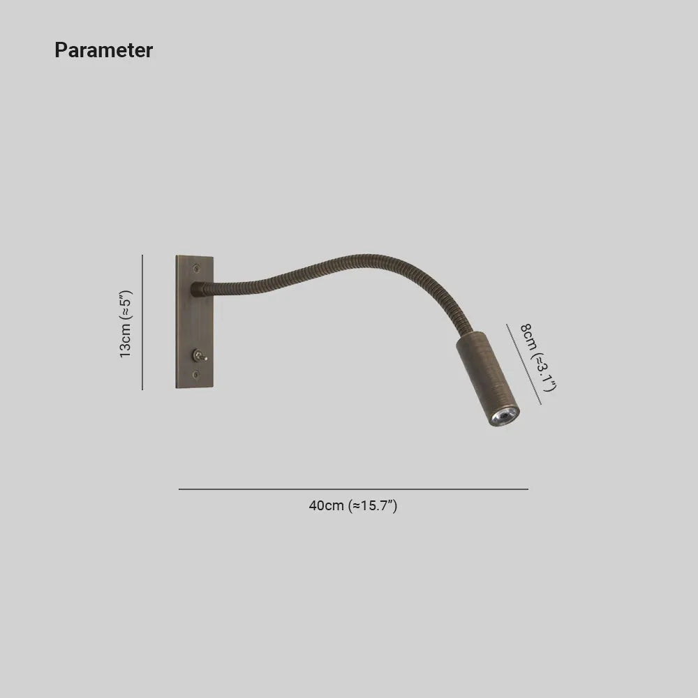 Modern Stainless Steel Wall Light 1-Light
