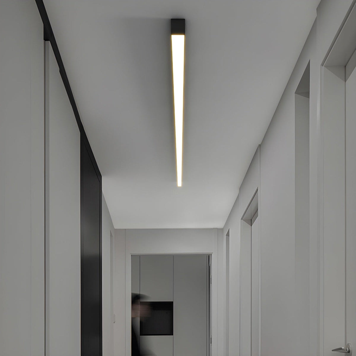 Minimalist Aluminium Linear Ceiling Light 1-Light