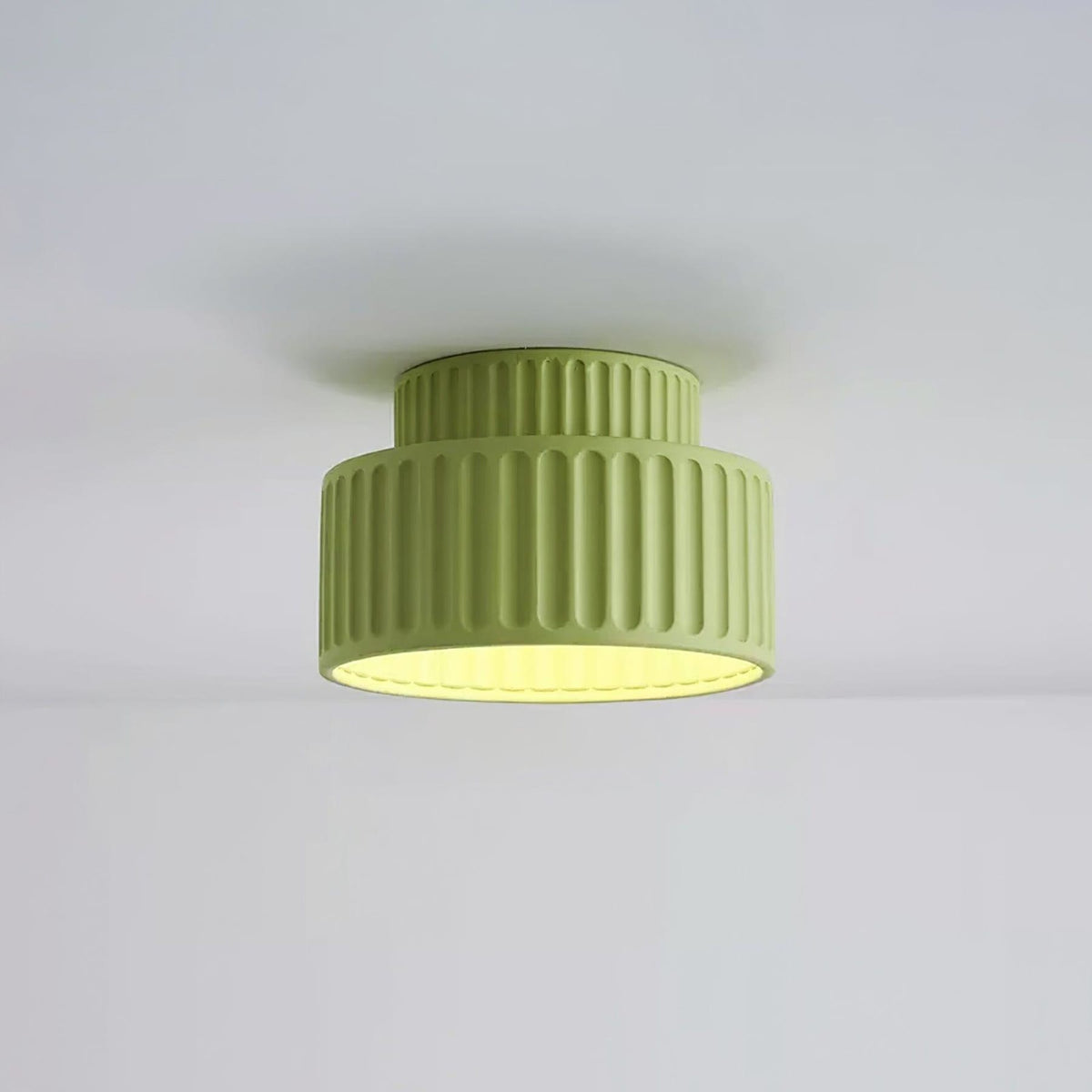Modern Resin Semi-Flush Ceiling Light 1-Light