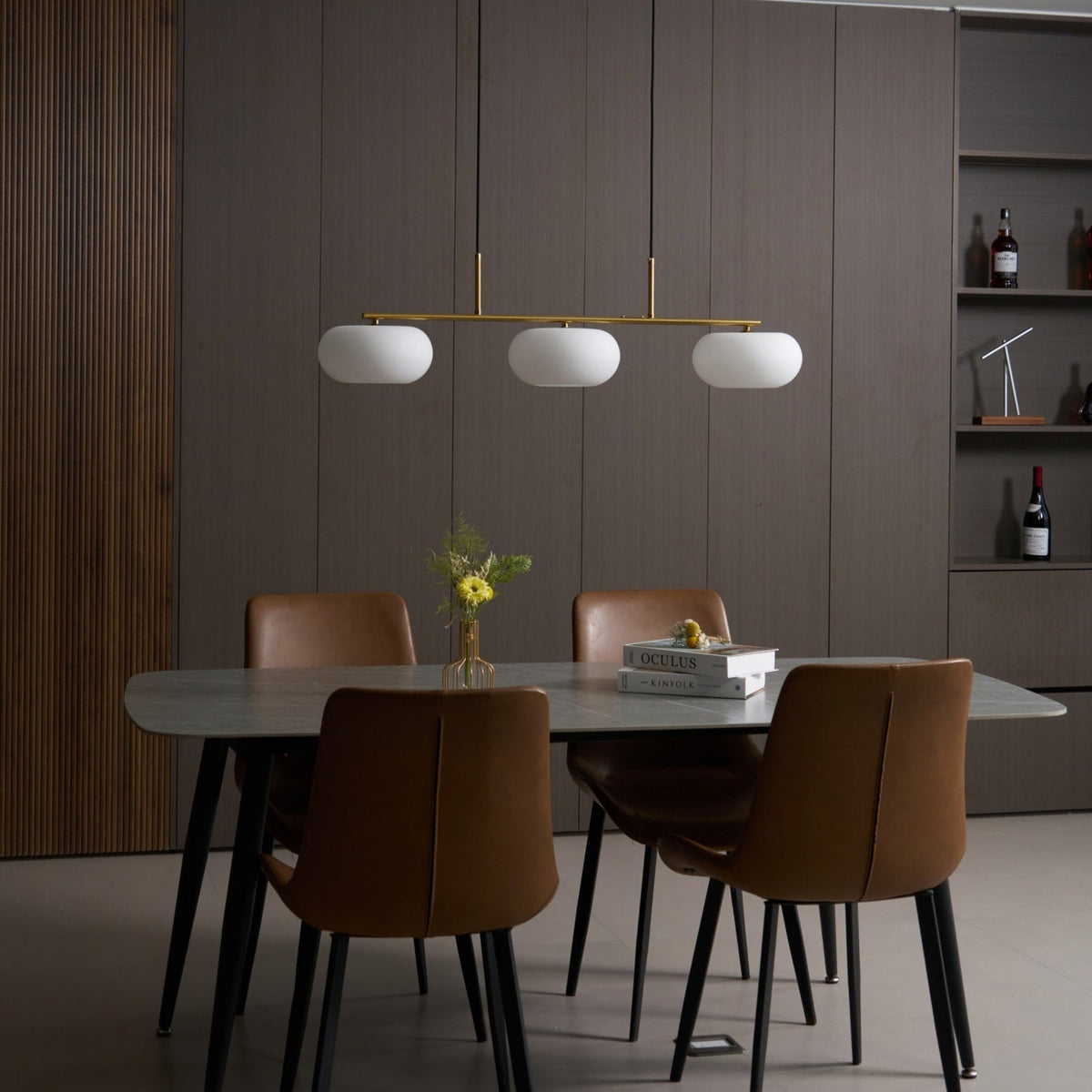 Modern Iron Tri-Colour Pendant Light 1-Light