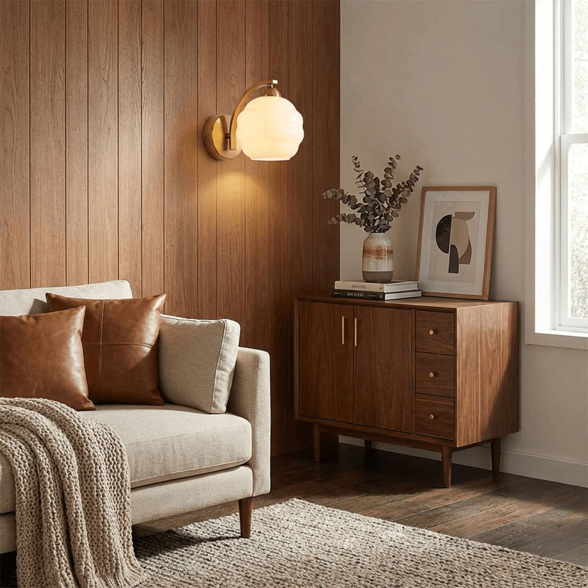 Modern Iron Ø15 Wall Light 1-Light