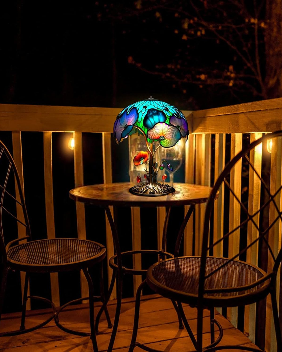Vintage Mushroom Table Lamp LED 1-Light