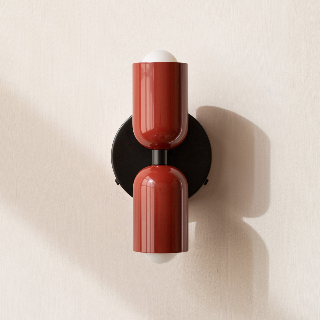 Contemporary Minimalist Cylinder Wall Sconce LED 2-Light