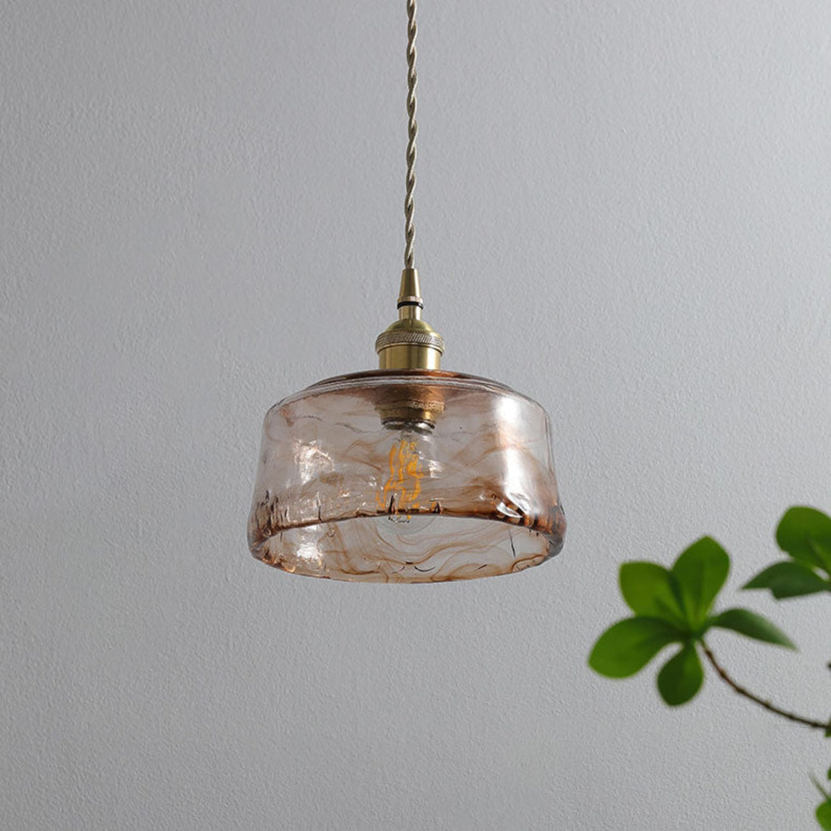 Modern Glass Pendant Light 1-Light
