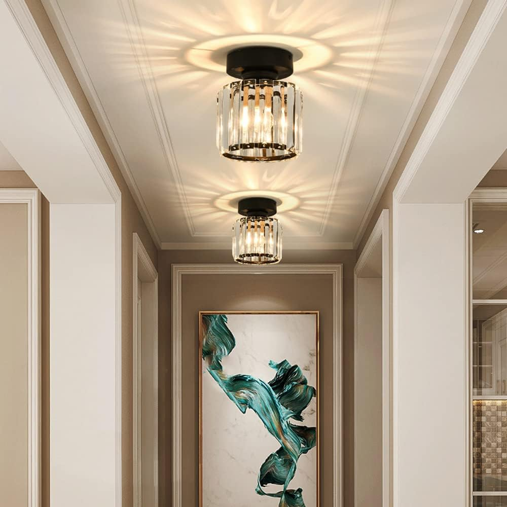 Contemporary Iron 1-Light Flush Ceiling Light 1-Light