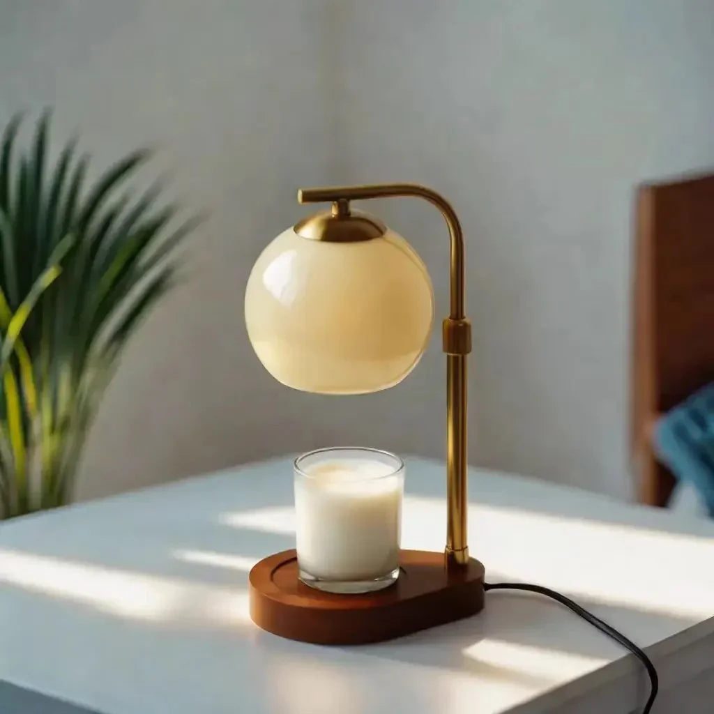 Modern Wood Table Lamp 1-Light