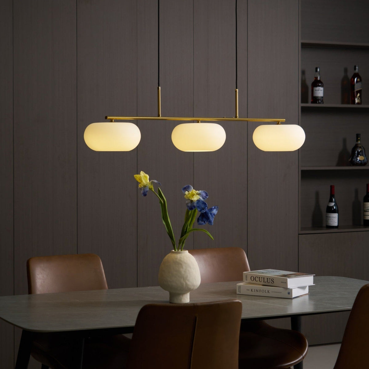 Modern Iron Tri-Colour Pendant Light 1-Light