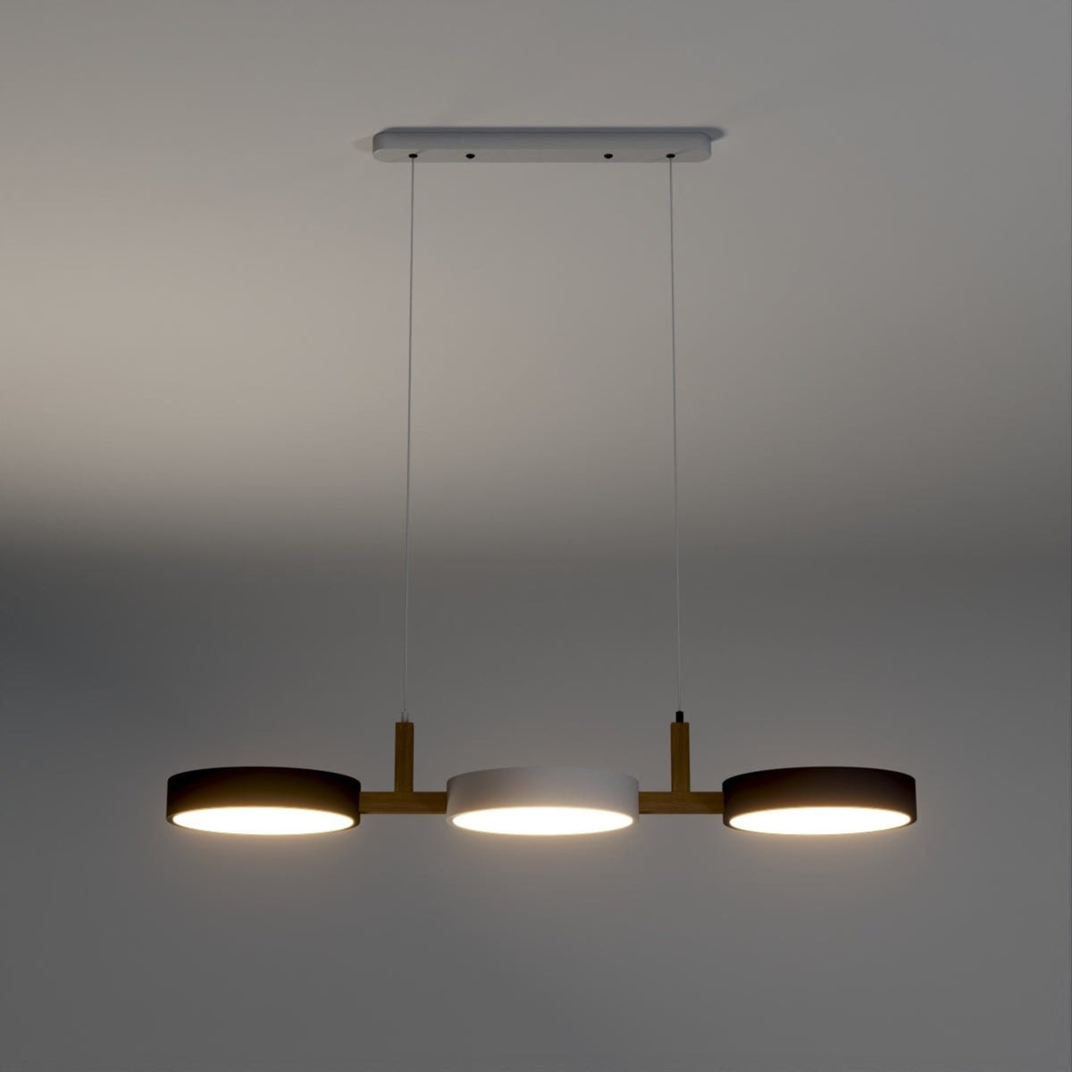 Modern Iron Linear Pendant Light 1-Light