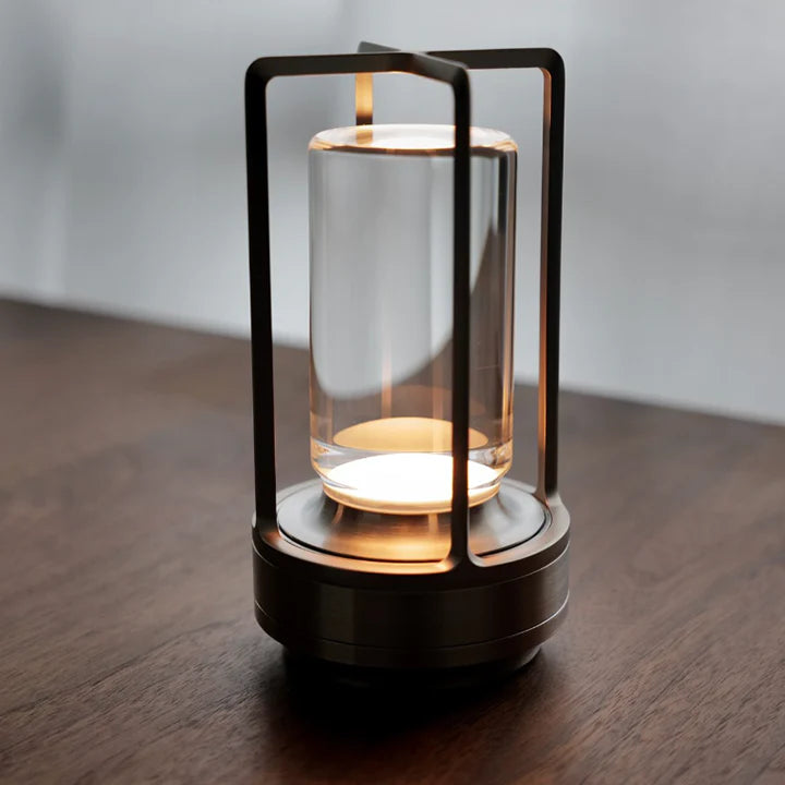 Contemporary Cylinder LED Wireless Table Lamp 1-Light