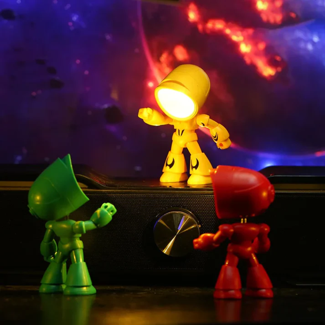Modern Robot-Inspired LED Table Lamp 1-Light
