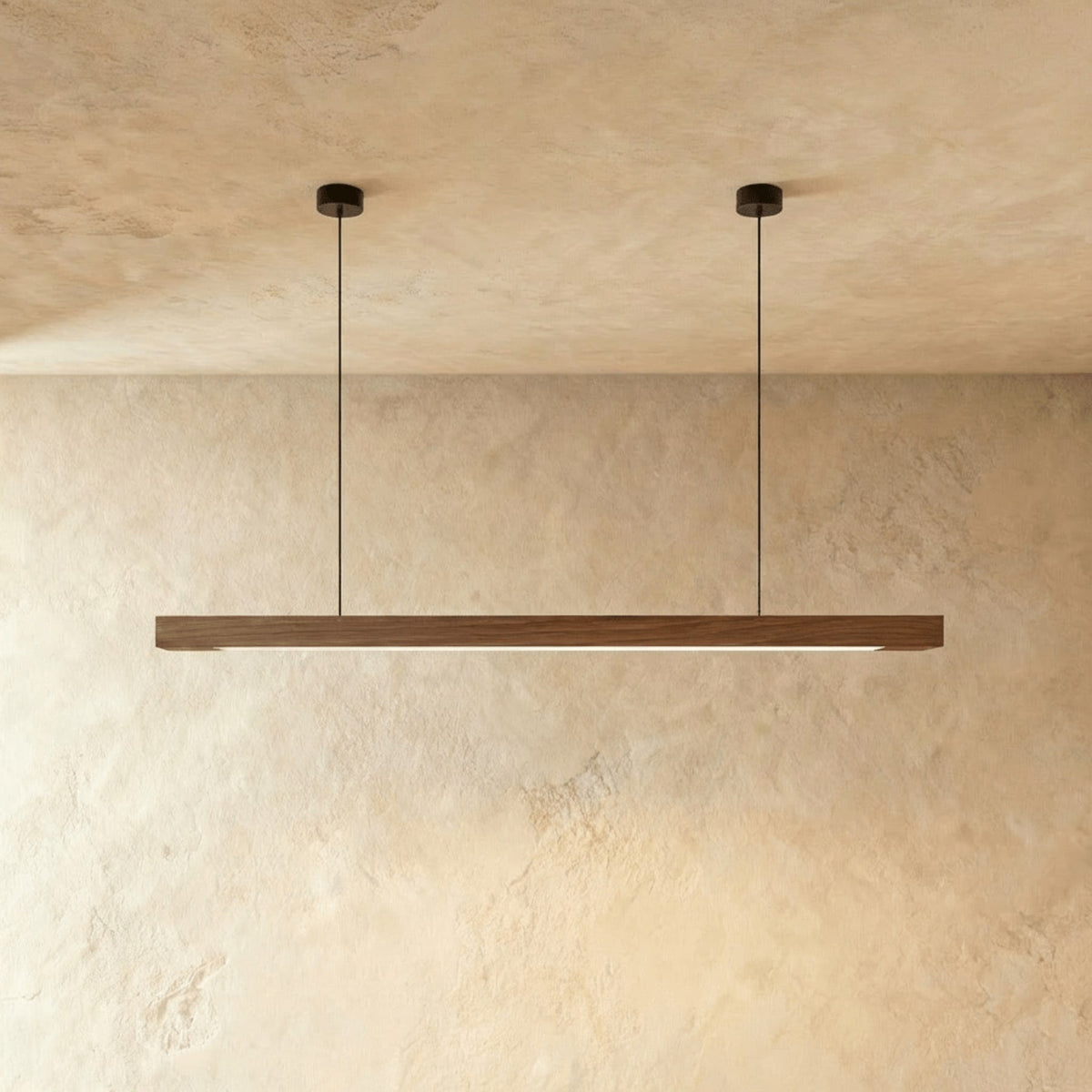 Minimalist Wood Daylight Pendant Light 1-Light