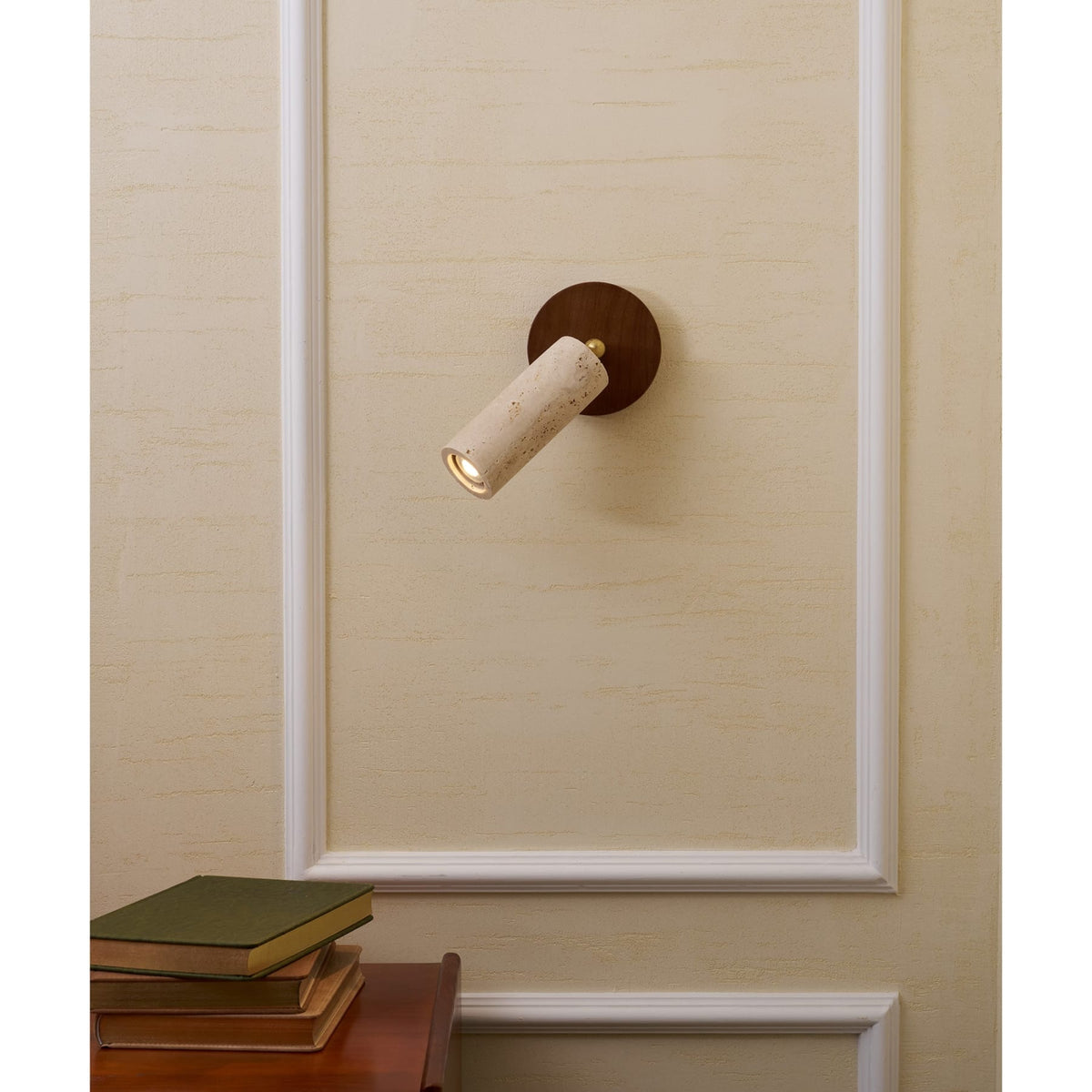 Modern Travertine Ø6.5 Wall Light 1-Light