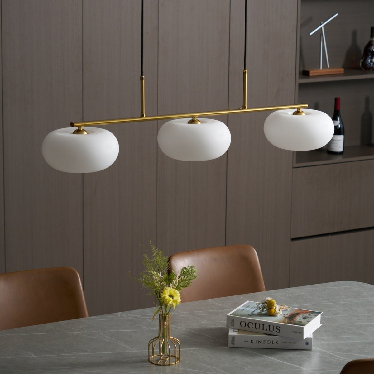 Modern Iron Tri-Colour Pendant Light 1-Light