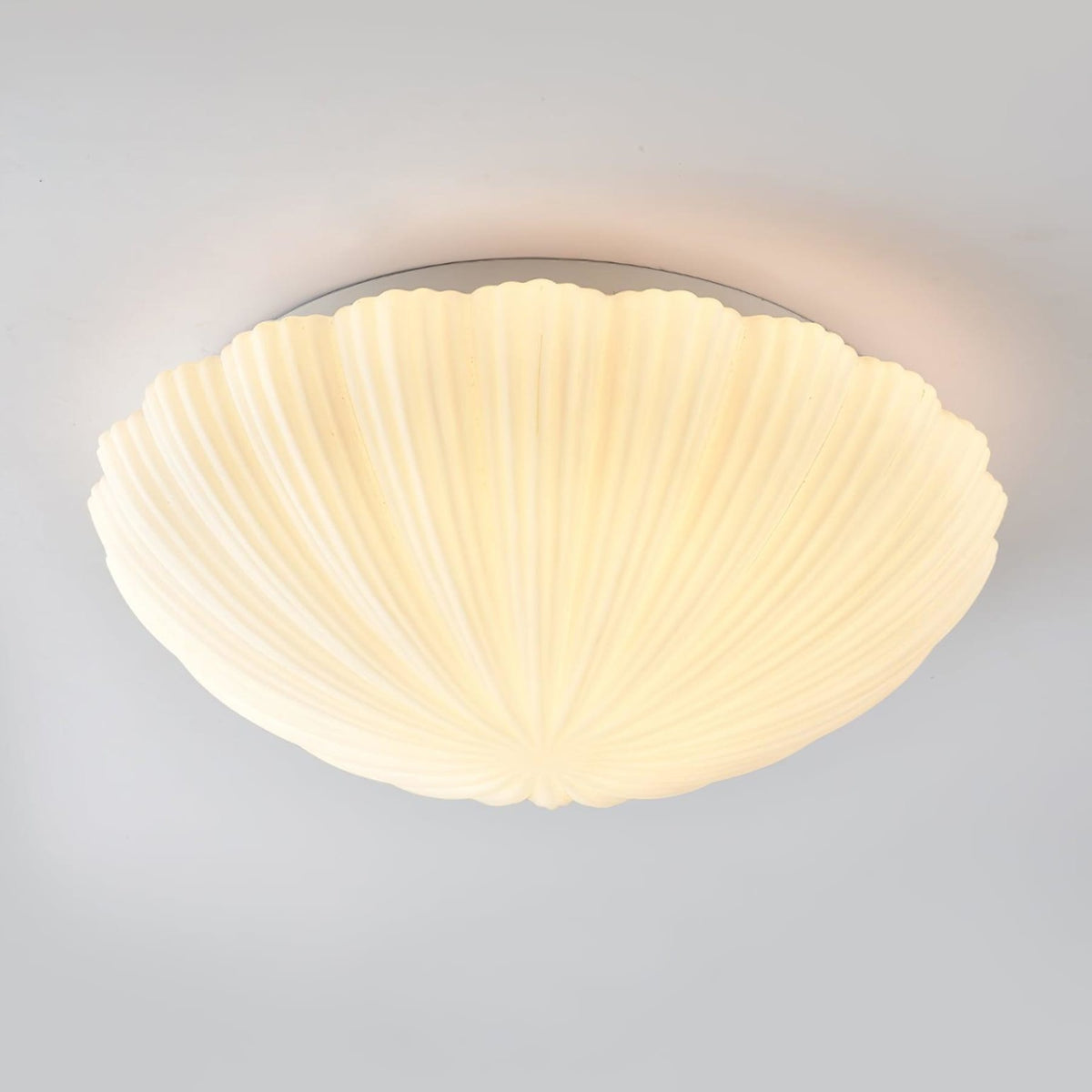 Modern Glass Flush Ceiling Light 1-Light