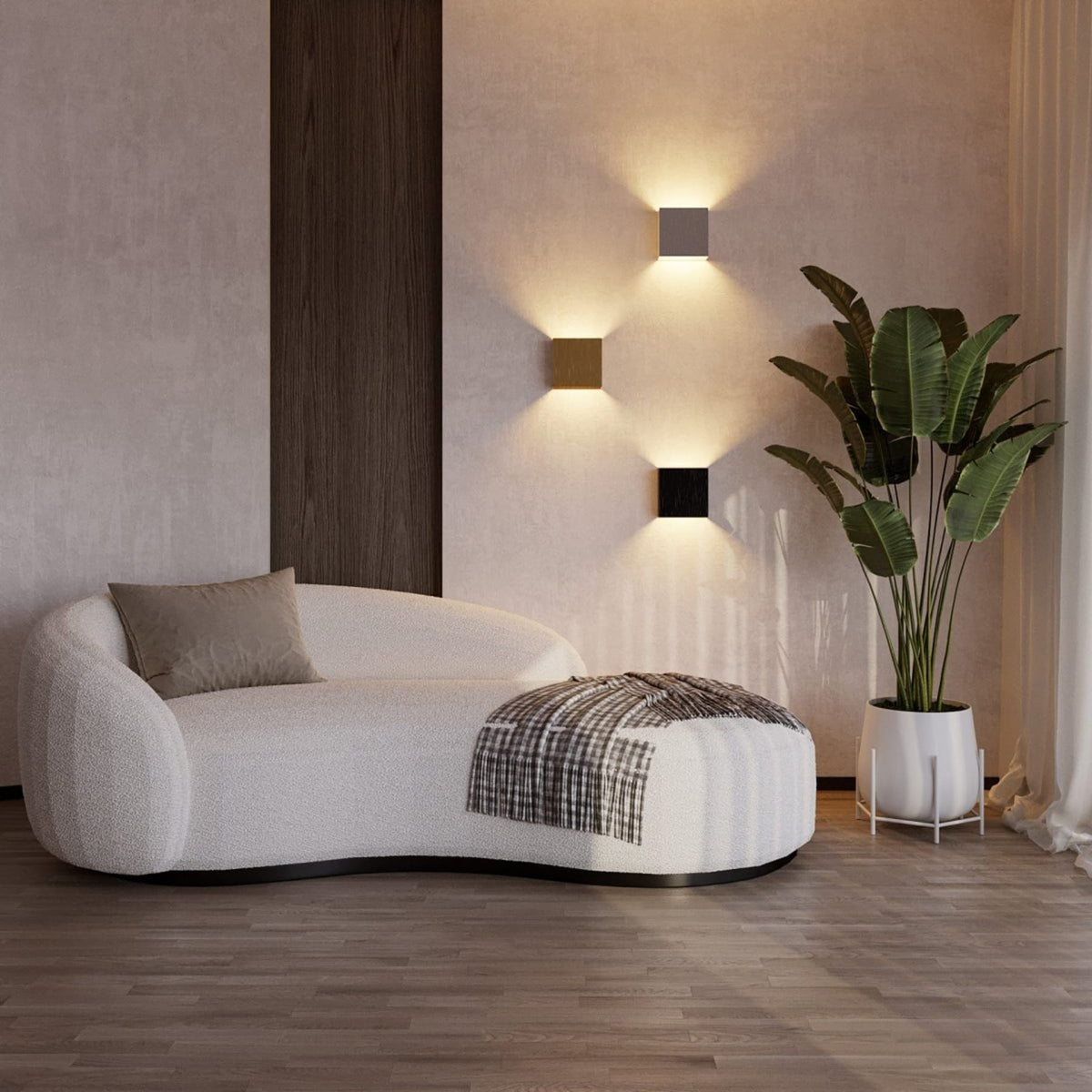 Modern Aluminium 3.9cm Wall Light 1-Light