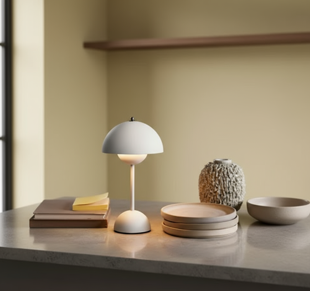 Contemporary Dome Wireless LED Table Lamp 1-Light