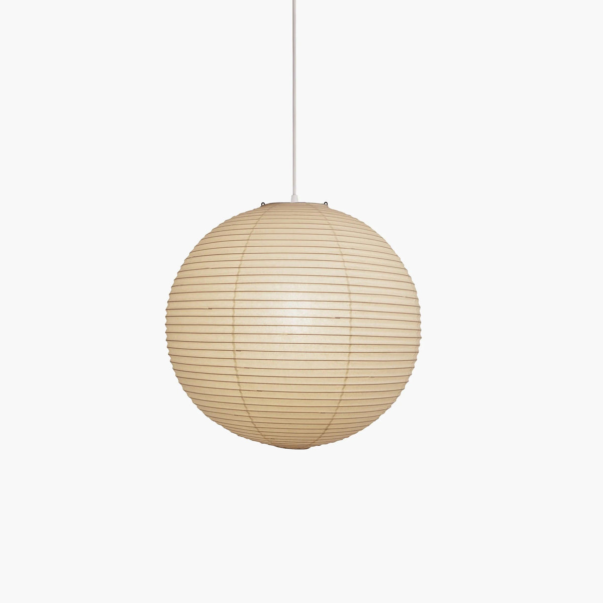 Contemporary Paper Ribbed Shade Pendant Light 1-Light