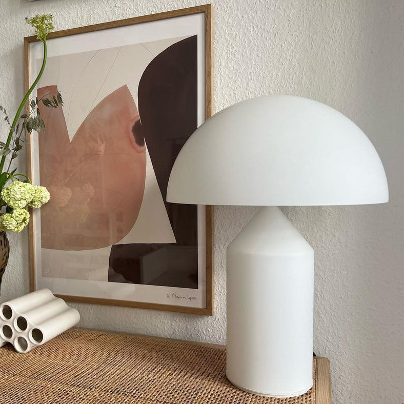 Contemporary Metal Sculptural Base Table Lamp 1-Light