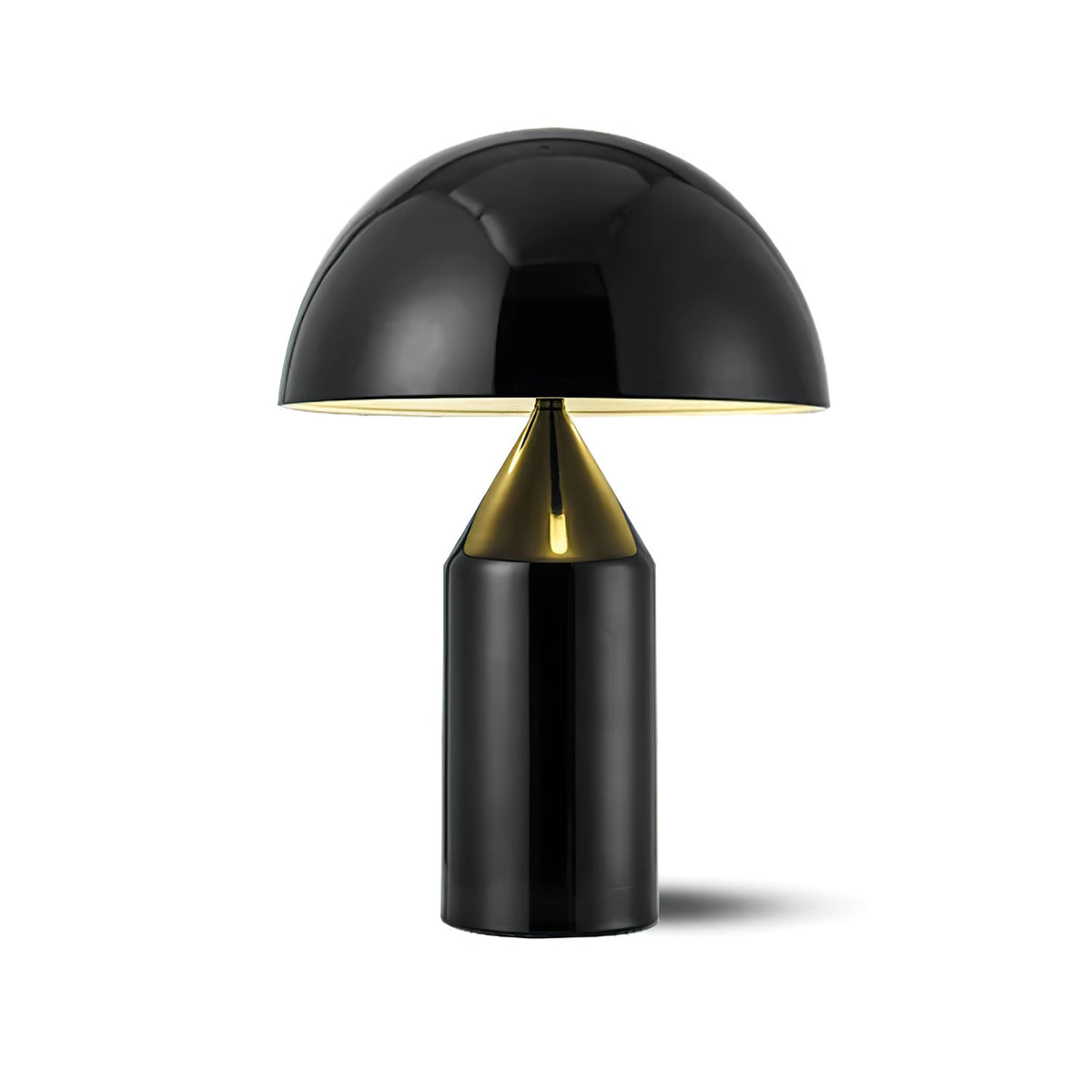 Contemporary Metal Sculptural Base Table Lamp 1-Light