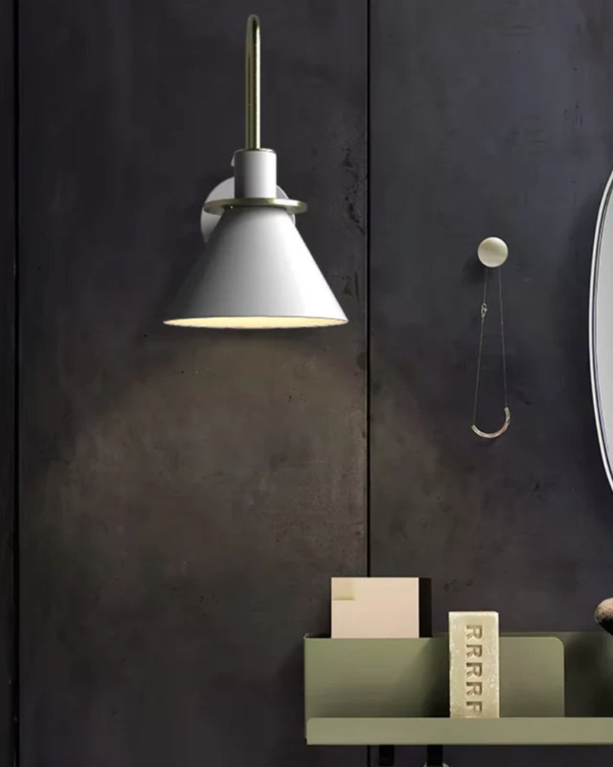 Contemporary Cone Wall Sconce 1-Light
