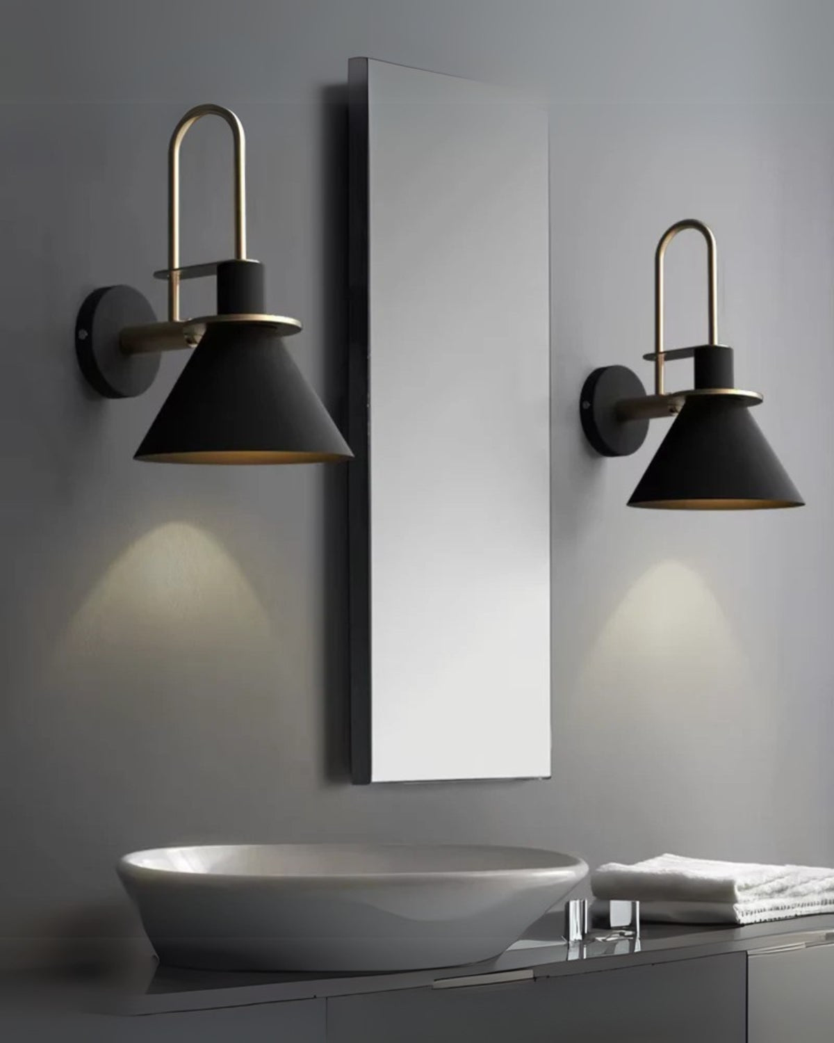 Contemporary Cone Wall Sconce 1-Light