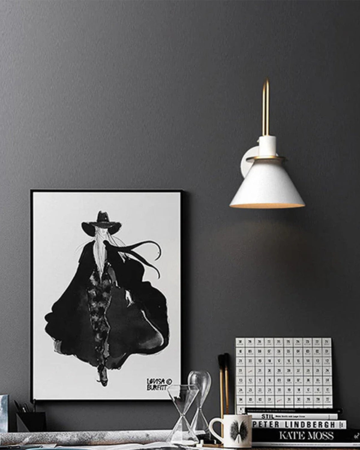 Contemporary Cone Wall Sconce 1-Light